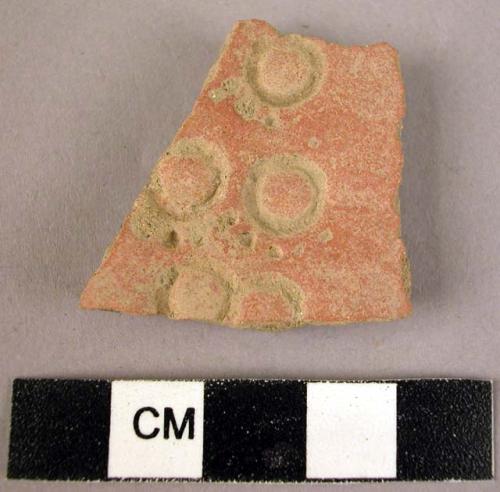 Potsherd - incised, red slip