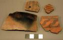 Red potsherds