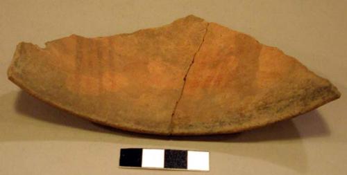 Red potsherds