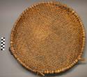 Basketry tray - diagonal weave