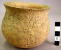 Ceramic, complete vessel, jar, rough surface, plain