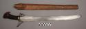 Sword or creese with scabbard