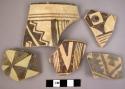 16 Quetta ware potsherds