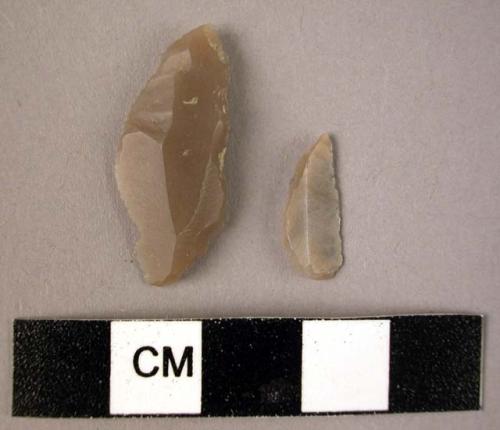 2 flint microliths