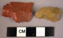 2 small unrolled chert blades - possibly old