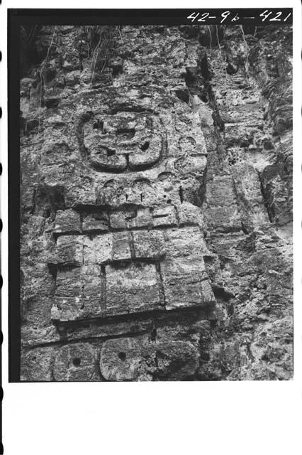 Temple II- decoration on E. face of roofcomb