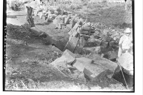 Front platform at the Temple of Warriors