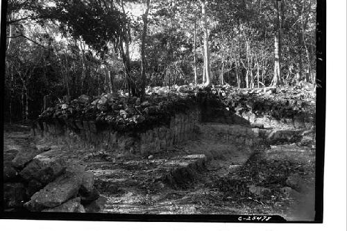 Temple of Xtoloc Cenote from southeast