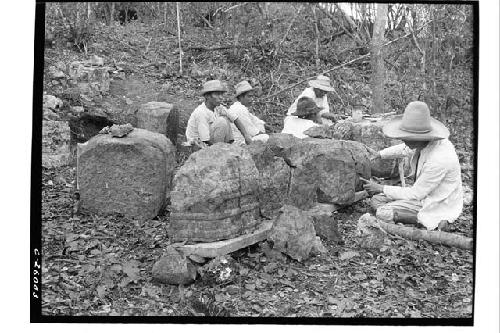 Temple of the Atlantean Columns repairing blocks.