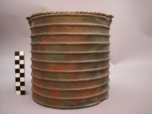 Bronze cordoned situla - plaster cast