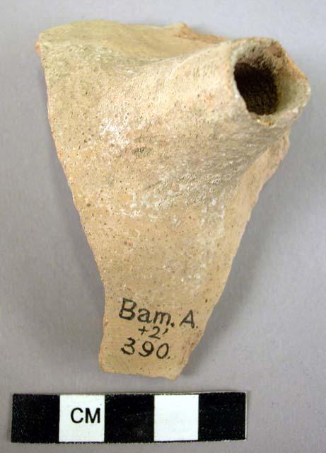 Potsherd with spout - plain ware, light (A14)