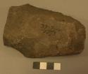 Large sandstone implement - fragment