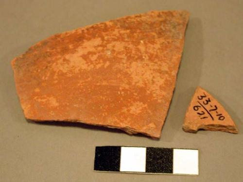 Red potsherds