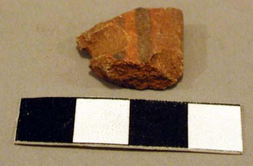 Polychrome potsherds