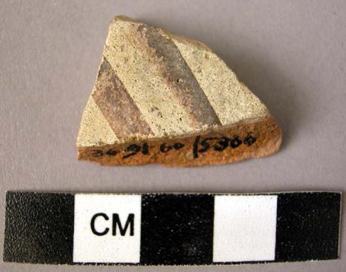 Potsherd - painted on light, wheel-firing differences (A2)