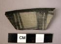 Rim potsherd - gray painted (A1a)