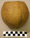 Coconut shell vessel