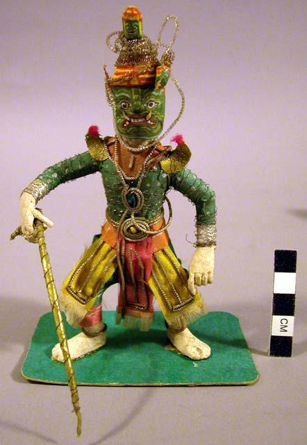 Model of dancer in theatrical costume