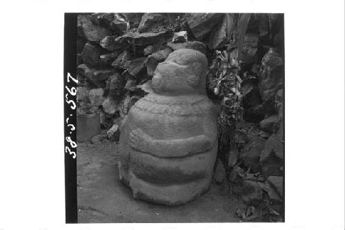 Large stone figure in Round Kaminal-juyu Type (left side)