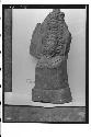 Pottery figurine; bearded (artificial) head with superimposed masks