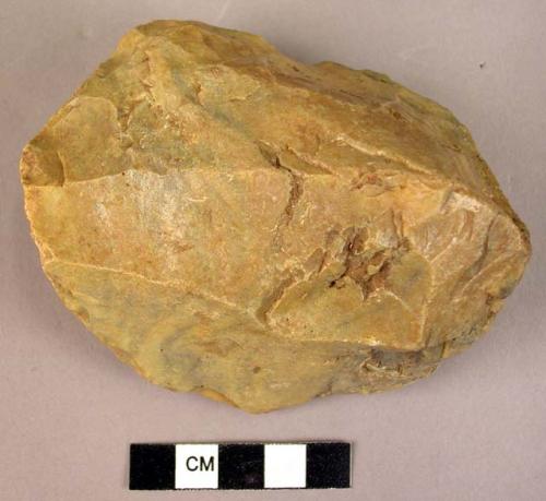 Core type artifact of disc or tortoise core shape