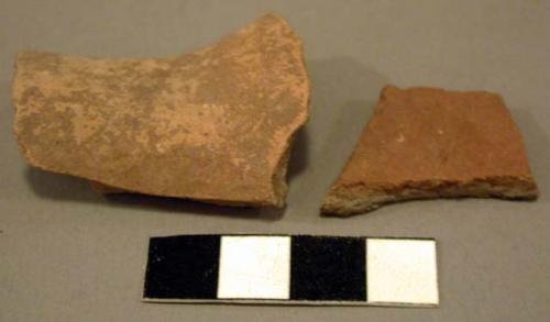 Red potsherds