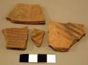 Red potsherds