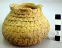 Corrugated pottery small jar