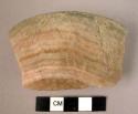 Fragment of an alabaster vessel