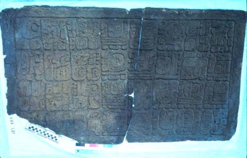 Paper mould of stone sculpture, Yaxchilan Lintel 21