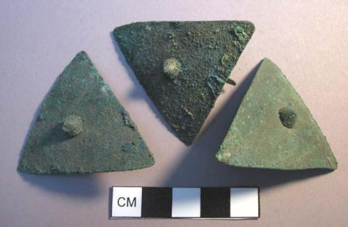 Bronze helmet plates