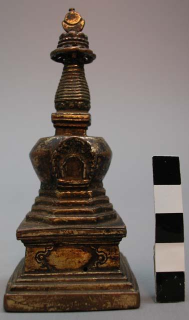 Brass chorten-pagoda (sacred)