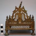 Hindu brass "throne" - basket for god and flower offerings