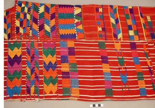 Huipil with bright geometric designs