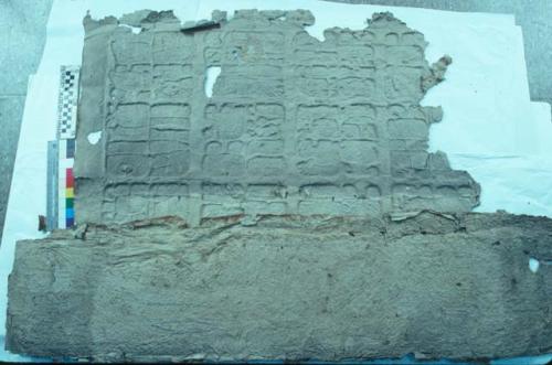 Paper mould of stone sculpture, Chichen Itza Sabchen Tablet