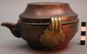 Copper libation pot - large cover may be (& usually is ) used +