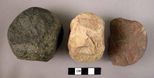 Three hammer stones