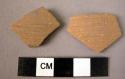 2 ribbed potsherds