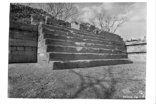 Stairway leading to entrance of temple