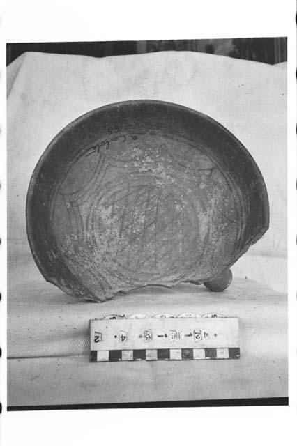 Tripodal Incised Bowl