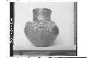 Plumbate human head jar, Button Face: max. ht. 15.4cm., max. diam. 15.3cm.; colo