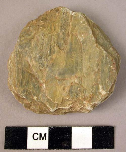 Flat disc of schist