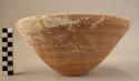 Pottery bowl (complete) - plain ware, slipped (B1)