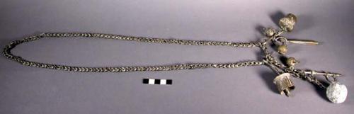 Iron chain with pendants