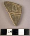 Incised potsherd - example of old Pagan ware