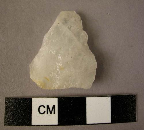 Small quartz triangular point