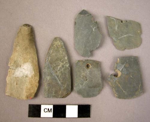 Stone arrowheads