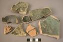 32 Sherds (green & black glaze)