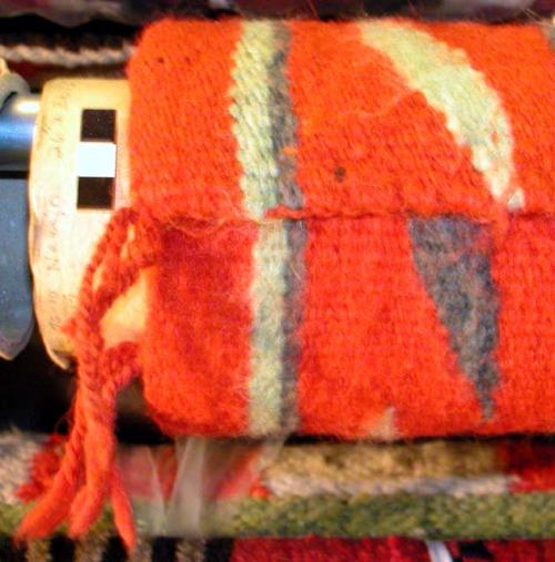 Banded saddle blanket