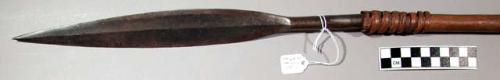 Unga - spear with wooden shaft and iron point